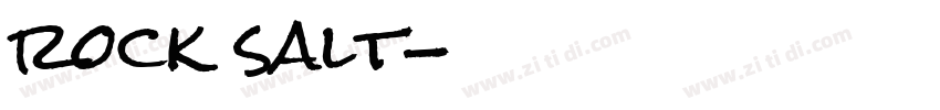 rock salt字体转换